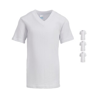 Foto 1 | Foto 1 | Playera Bambi Cuello V Manga Corta 3 Piezas Blanco