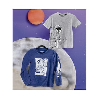Foto 4 | Foto 4 | Playera Audaz Para Niño De Algodón Gris Con Estampado De Astronauta