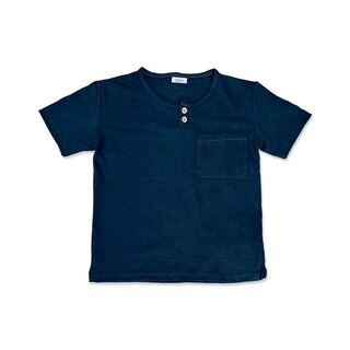 Foto 1 | Foto 1 | Playera Audaz Para Niño De Algodón En Azul Con Botones Y Bolsillo
