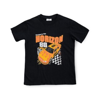 Foto 2 | Foto 2 | Playera Audaz Para Niño De Algodón Negro Con Auto Deportivo