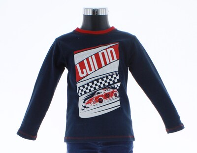 Foto 4 | Foto 4 | Playera Para Niño Chicos Olé 3292 Azul Marino Manga Larga