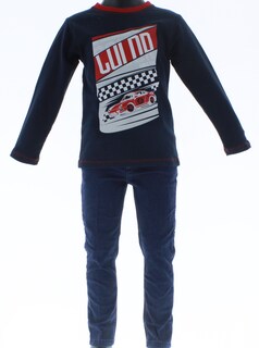 Foto 5 | Foto 5 | Playera Para Niño Chicos Olé 3292 Azul Marino Manga Larga