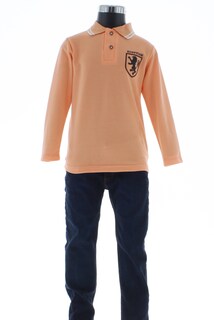Foto 4 | Foto 4 | Playera Para Niño Chicos Olé 3703 Naranja Manga Larga