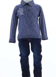 Foto 5 | Foto 5 | Playera Para Niño Chicos Olé 3311 Azul Manga Larga
