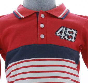 Foto 4 | Foto 4 | Playera Para Niño Chicos Olé 3307 Roja Manga Larga
