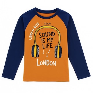Foto 1 | Foto 1 | Playera Para Niño Chicos Olé 3257 Naranja Manga Larga