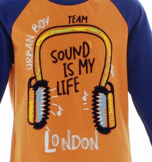 Foto 3 | Foto 3 | Playera Para Niño Chicos Olé 3257 Naranja Manga Larga