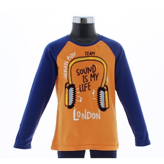 Foto 4 | Foto 4 | Playera Para Niño Chicos Olé 3257 Naranja Manga Larga