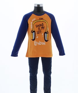 Foto 5 | Foto 5 | Playera Para Niño Chicos Olé 3257 Naranja Manga Larga