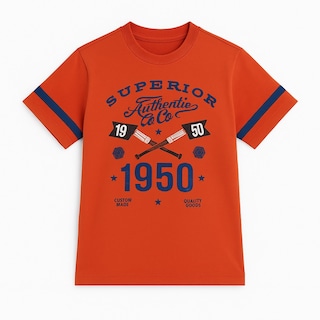 Foto 1 | Foto 1 | Playera Para Niño Chicos Olé 3333 Naranja Manga Corta