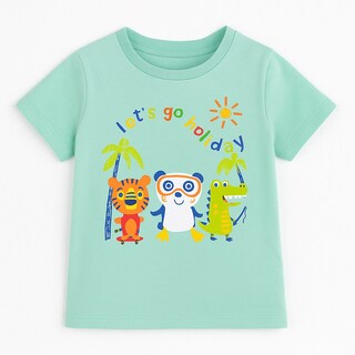 Foto 1 | Foto 1 | Playera Para Niño Chicos Olé 3261 Verde Manga Corta