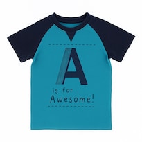 Playera Para Niño Chicos Olé 3334 Azul Manga Corta