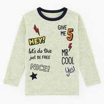 Playera Para Niño Chicos Olé 3312 Verde Manga Larga