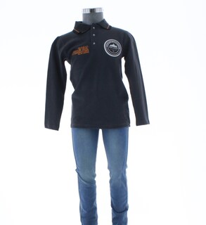 Foto 5 | Foto 5 | Playera Para Niño Chicos Olé 3726 Gris Oscuro Manga Larga
