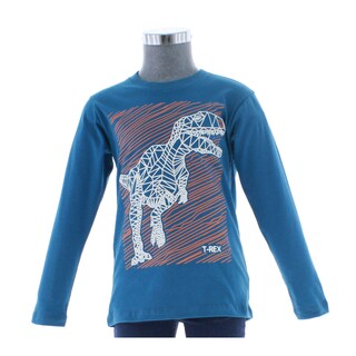 Foto 4 | Foto 4 | Playera Para Niño Chicos Olé 3254 Azul Manga Larga