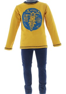 Foto 5 | Foto 5 | Playera Para Niño Chicos Olé 3293 Amarillo Manga Larga