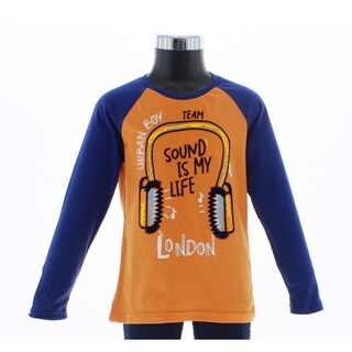 Foto 4 | Foto 4 | Playera Para Niño Chicos Olé 3257 Naranja Manga Larga