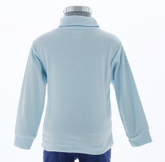 Foto 2 | Foto 2 | Playera Para Niña Chicos Olé 3439 Azul Claro Cuello Alto