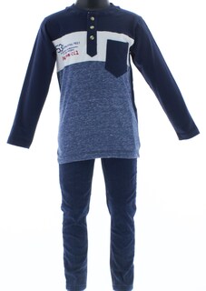 Foto 5 | Foto 5 | Playera Para Niño Chicos Olé 3286 Azul Manga Larga