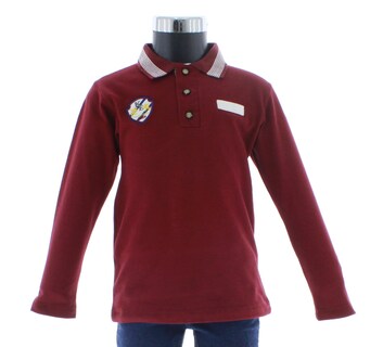 Foto 2 | Foto 2 | Playera Para Niño Chicos Olé 3284 Vino Manga Larga