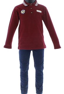 Foto 4 | Foto 4 | Playera Para Niño Chicos Olé 3284 Vino Manga Larga