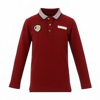 Playera Para Niño Chicos Olé 3284 Vino Manga Larga