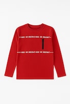 Playera Para Niño Chicos Olé 3279 Rojo Manga Larga