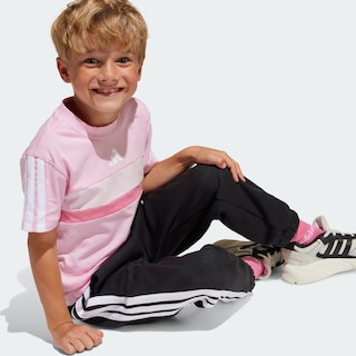 Foto 8 | Foto 8 | Playera Seasonal Essentials Tiberio Con Las 3 Franjas Para Niños Adidas Rosa Niños