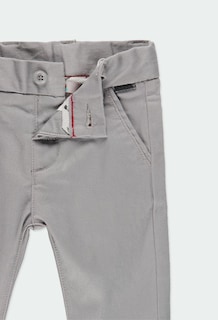 Foto 2 | Foto 2 | Pantalón Elástico Gabardina Gris Boboli