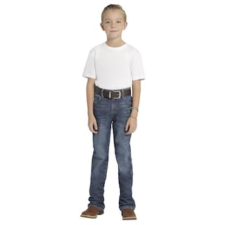 Foto 4 | Foto 4 | Jeans Vaquero Niño Wrangler Slim Boot 517 Azul