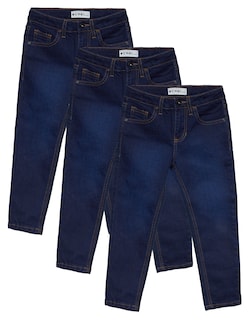 Foto 1 | Foto 1 | 3-pack Jeans De Mezclilla Mchk. Skinny, Escolar, Para Niño, Color Azul Marino.