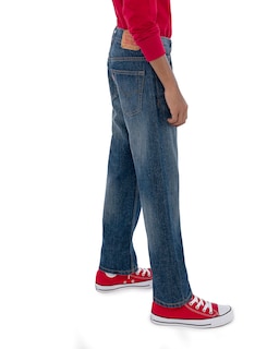 Foto 3 | Foto 3 | Vaqueros Levi's 505 Regular Fit Roadie Para Niños, Talla 10 - Venta Internacional.