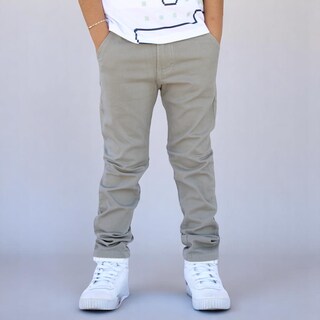 Foto 1 | Foto 1 | Pantalón De Gabardina Strech Para Niño Y/o Adolescente Color Gris Claro