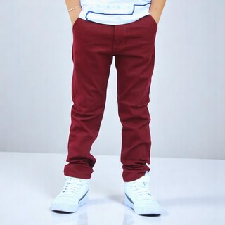 Foto 2 | Foto 2 | Pantalón De Gabardina Strech Para Niño Y/o Adolescente Color Vino