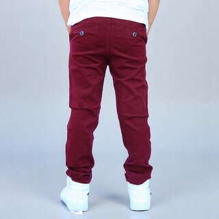 Foto 3 | Foto 3 | Pantalón De Gabardina Strech Para Niño Y/o Adolescente Color Vino