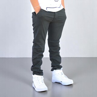 Foto 2 | Foto 2 | Pantalón De Gabardina Strech Para Niño Y/o Adolescente Color Gris Oxford