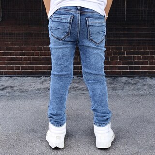 Foto 3 | Foto 3 | Pantalón Skinny De Mezclilla Para Niño/adolescente Barrido John Silver