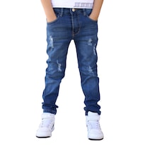 Pantalón Skinny De Mezclilla Para Niño/adolescente Stone Demo John Silver