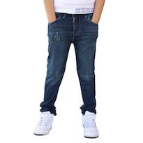 Pantalón Skinny De Mezclilla Para Niño/adolescente Verdoso John Silver