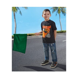 Foto 1 | Foto 1 | Jeans Audaz Para Niño De Algodón Azul Claro Con Efecto Desgastado