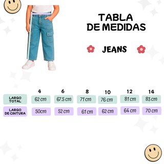 Foto 5 | Foto 5 | Jeans Cargo Niña Ocean Point Pantalón De Mezclilla Con Bolsas Laterales