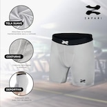 Zapari Short De Licra Deportivo Interior Mallas De Compresión 3/4 Para Niños Pantalones Cortos Depo Verde Lima