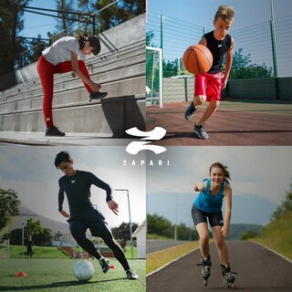 Foto 5 | Foto 5 | Zapari Short De Licra Deportivo Interior  Mallas De Compresión 3/4 Para Niños Pantalones Cortos Depo Azul