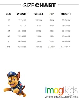 Foto 7 | Foto 7 | Traje Paw Patrol Chase Marshall Rubble para Niños Pequeños de 6 Años - Venta Internacional