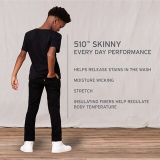 Foto 5 | Foto 5 | Vaqueros Levi's 510 Skinny Fit Performance Black Eco 12y Para Niños - Venta Internacional.