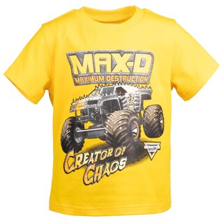 Foto 4 | Foto 4 | Conjunto De Ropa: Camiseta Para Niños Pequeños, Pantalones Cortos De Malla, Monster Jam - Venta Internacional.