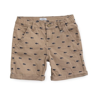 Foto 2 | Foto 2 | Short Audaz Para Niño De Algodón Beige Con Estampado De Tiburones