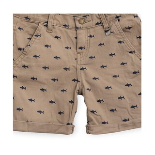 Foto 4 | Foto 4 | Short Audaz Para Niño De Algodón Beige Con Estampado De Tiburones