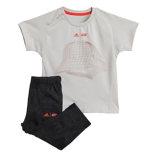 Foto 1 | Foto 1 | Conjunto De Playera Adidas Star Wars Kids Adidas Gris Niños