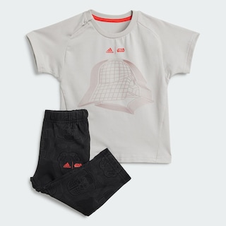 Foto 2 | Foto 2 | Conjunto De Playera Adidas Star Wars Kids Adidas Gris Niños